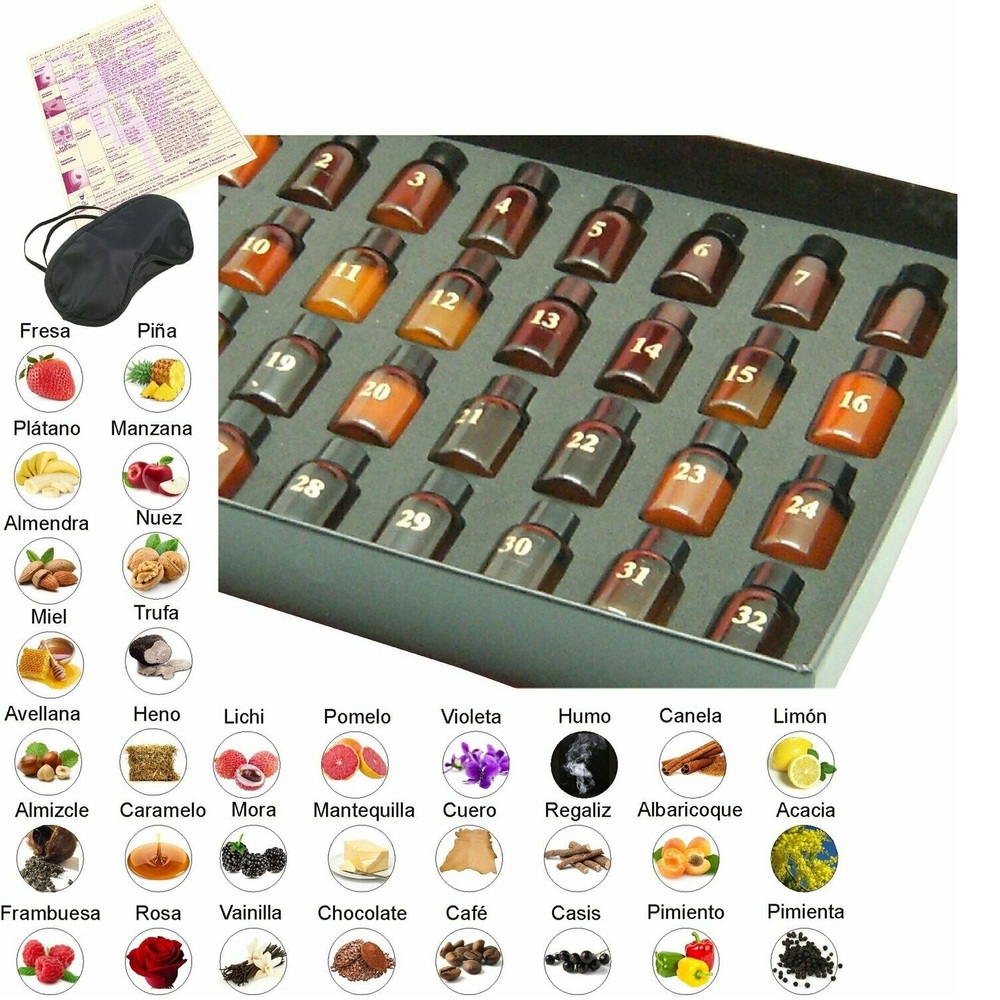 Estuche 32 aromas Virtudes del Vino