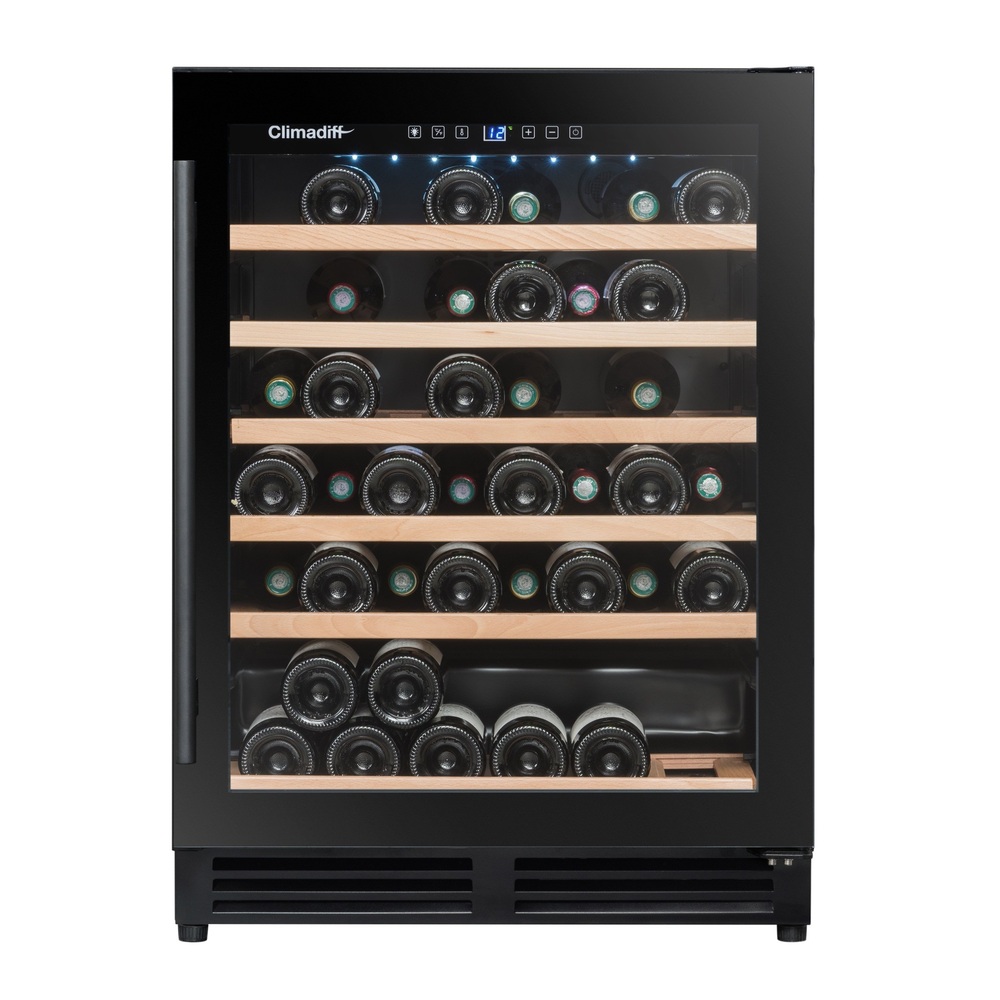 Vinoteca encastrable bajo encimera 51 botellas Climadiff CBU51S2B