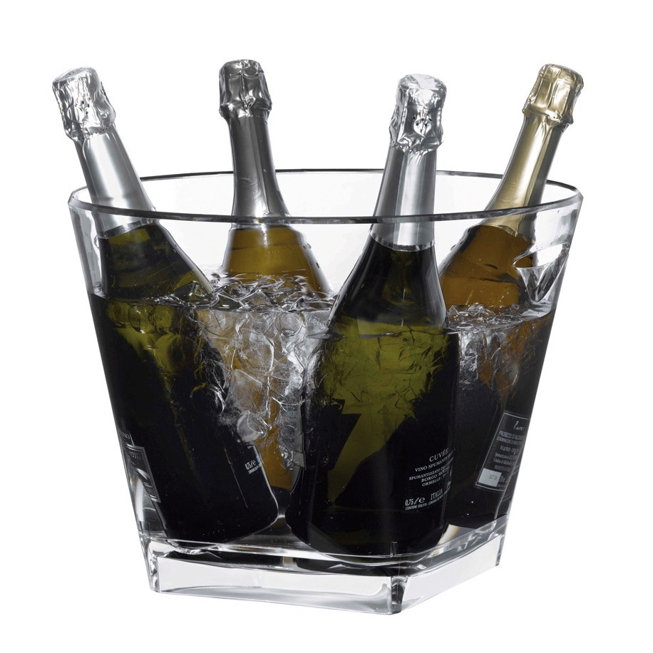 Cubitera Quadra acrílica  para 4 Botellas 75 Cl 