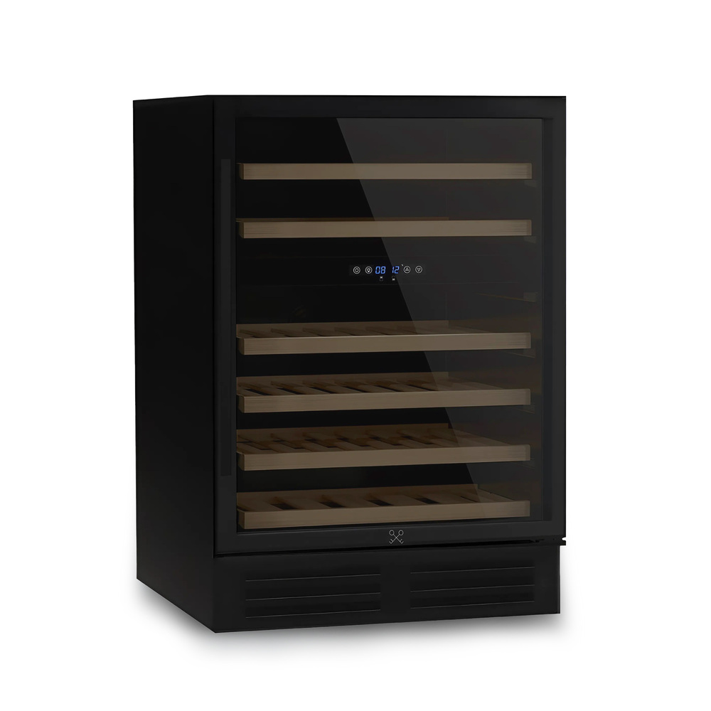 Vinoteca negra encastrable bajo encimera 2 Temperaturas 46 botellas CAVCEDB46
