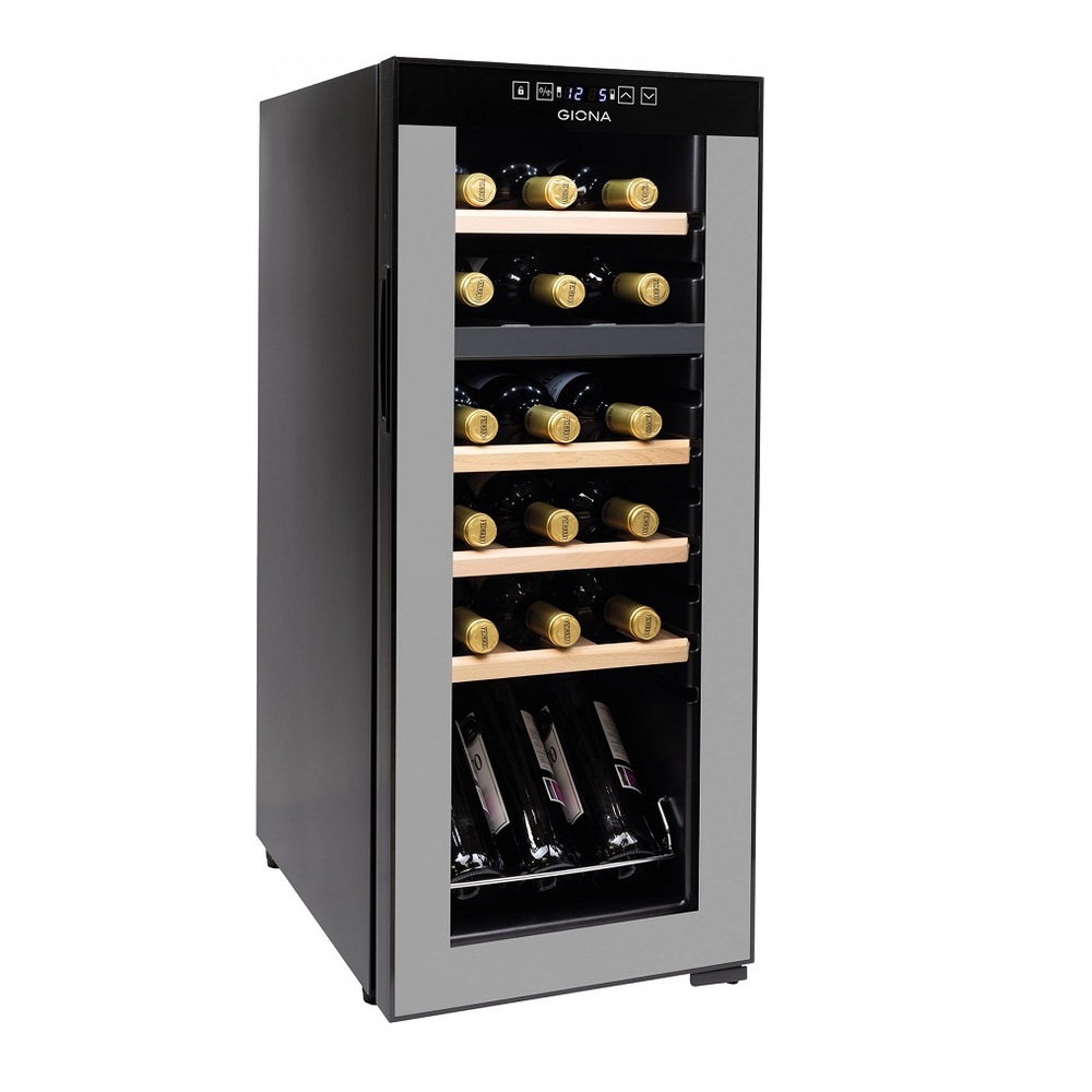 Vinoteca compresor 18 botellas baldas de madera 2 temperaturas CVG 18CFM 2T