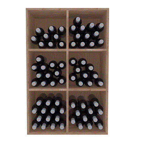 Botellero madera 90 botellas Serie Godello 6 huecos