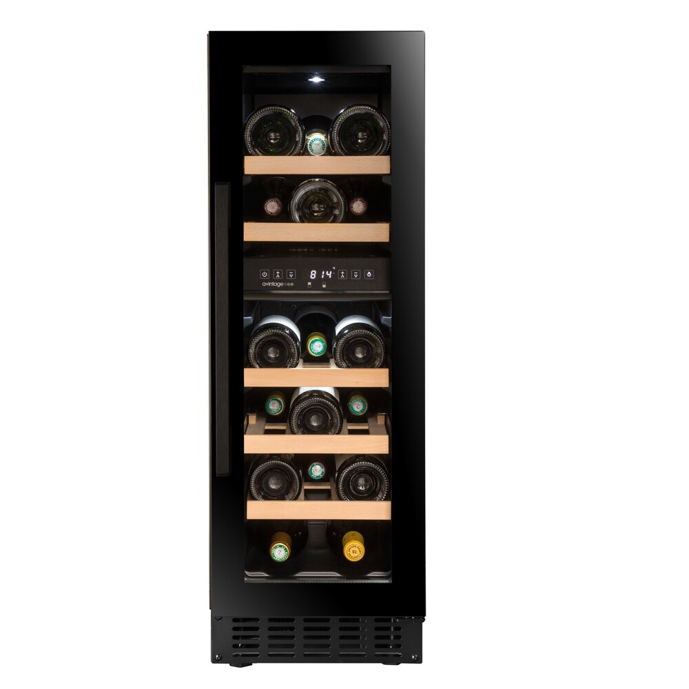 Vinoteca encastrable 18 botellas doble zona temperatura negra Avintage AVU31D88 