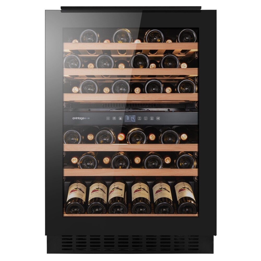 Vinoteca Negra encastrable 2 zonas Avintage 46 botellas AVU61D88