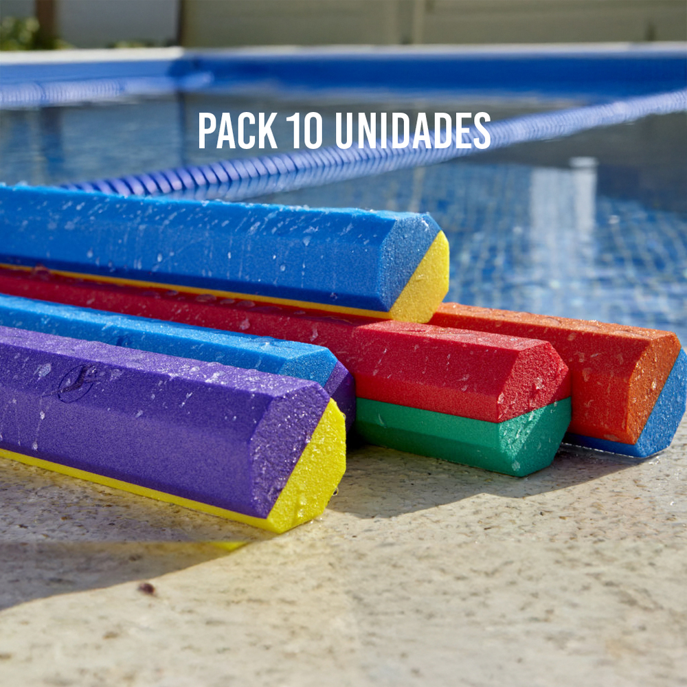 Pack 10 Churros Octogonales Leisis - Macarrón de Piscina 100cm Plastazote Alta Calidad - OUTLET