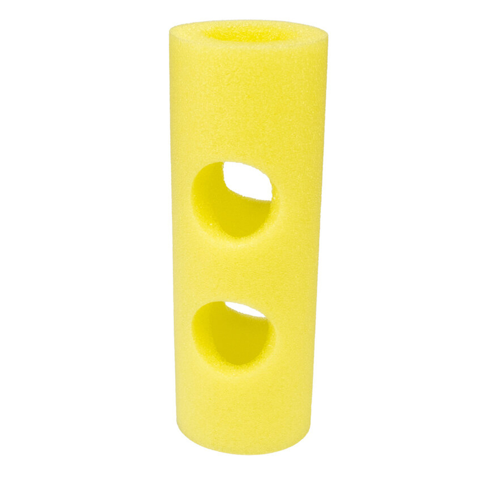 Conector Doble para Churros de Piscina. Espuma Flexible. Unión para Churros Fritas. Color Amarillo