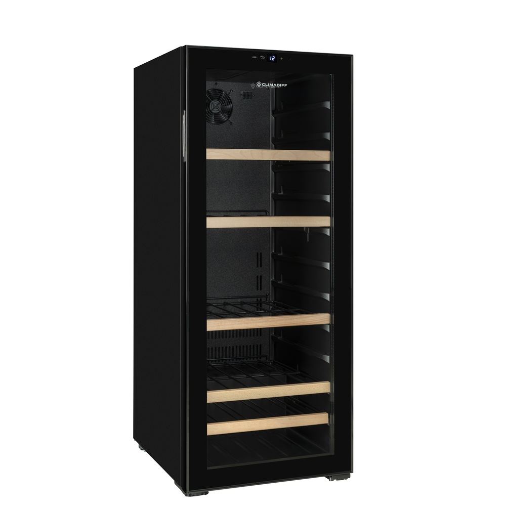 Vinoteca negra grande para 108 botellas Climadiff CEPAGE108