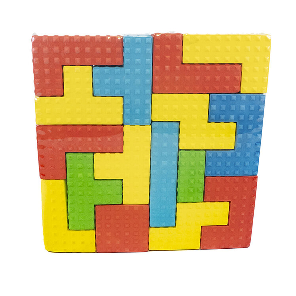 Tetris Flotante de Espuma EVA 30x30x3.5cm. Juego Didáctico Modular para Piscina. Recurso Profesional para el Aprendizaje Acuático Infantil