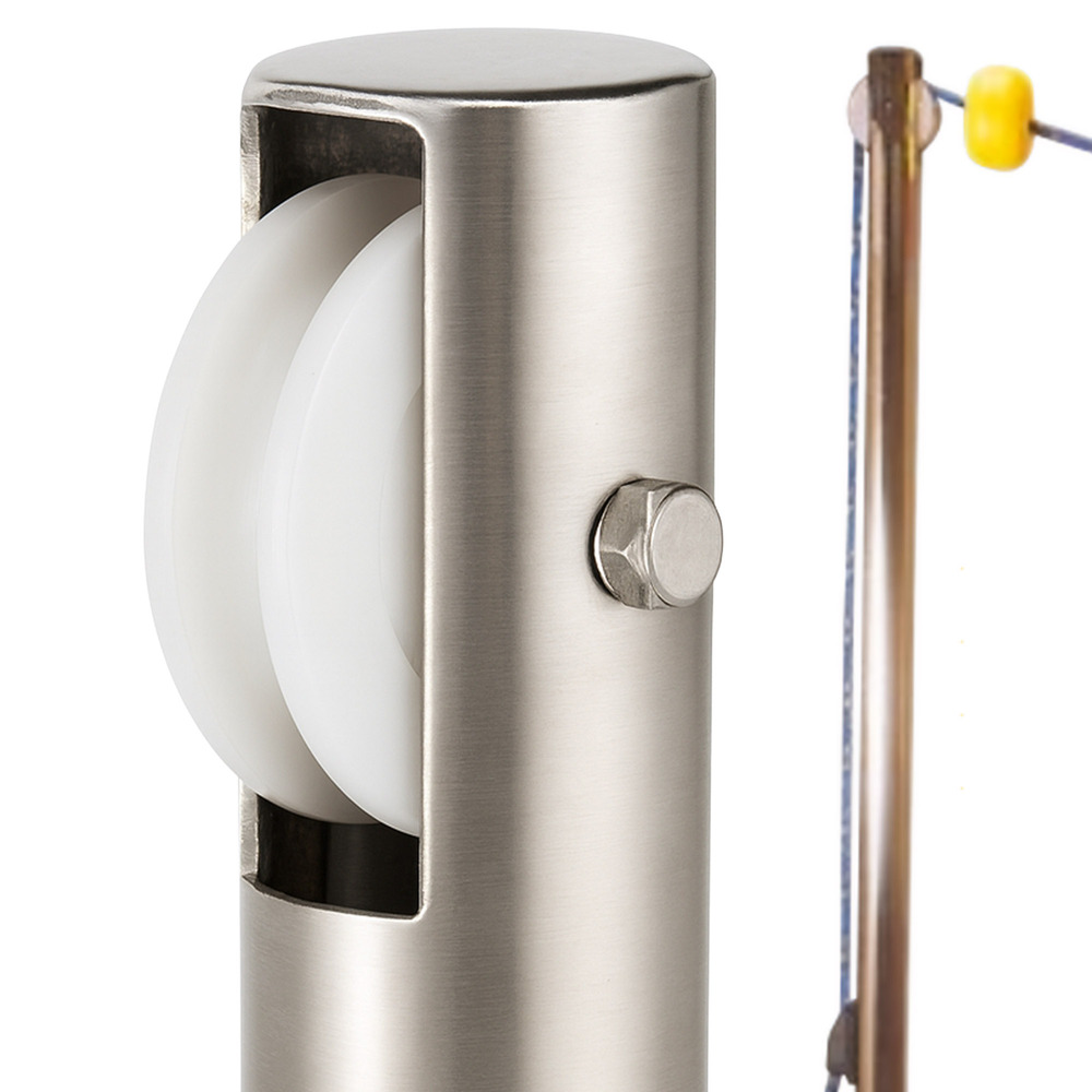 Poste con Polea para Cuerda de Salidas Falsas de Natación XRICAL. Acero Inoxidable AISI-316