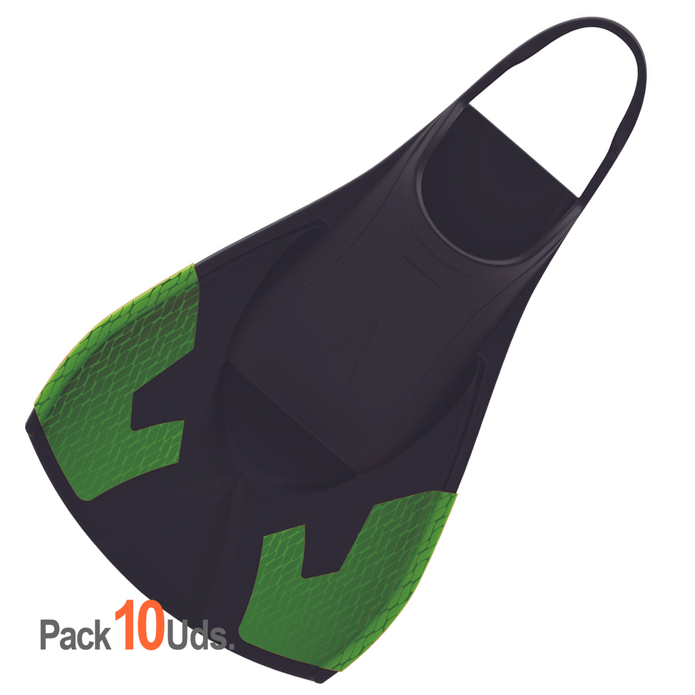Pack10Ud. Aletas Pro de Silicona Open Fin. Tallas S a XL