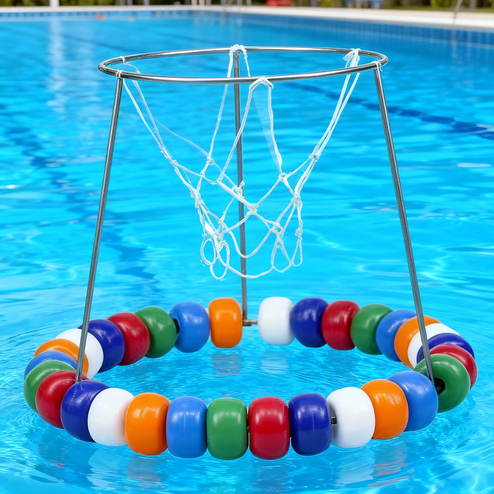 Basket Acuático Leisis en Acero Inoxidable con Red y Flotadores Tipo Donut