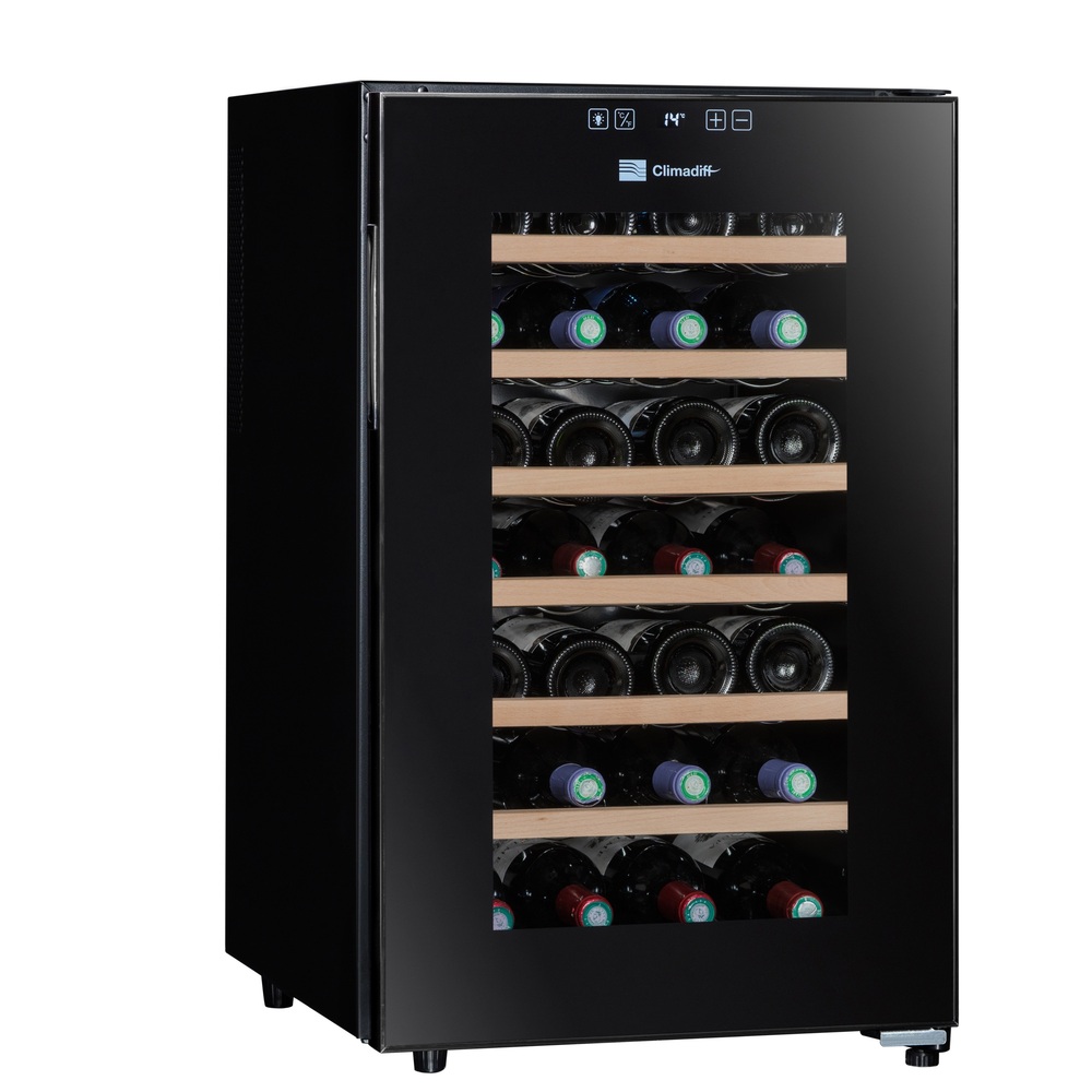 Vinoteca negra silenciosa 28 botellas Climadiff CUVEE28
