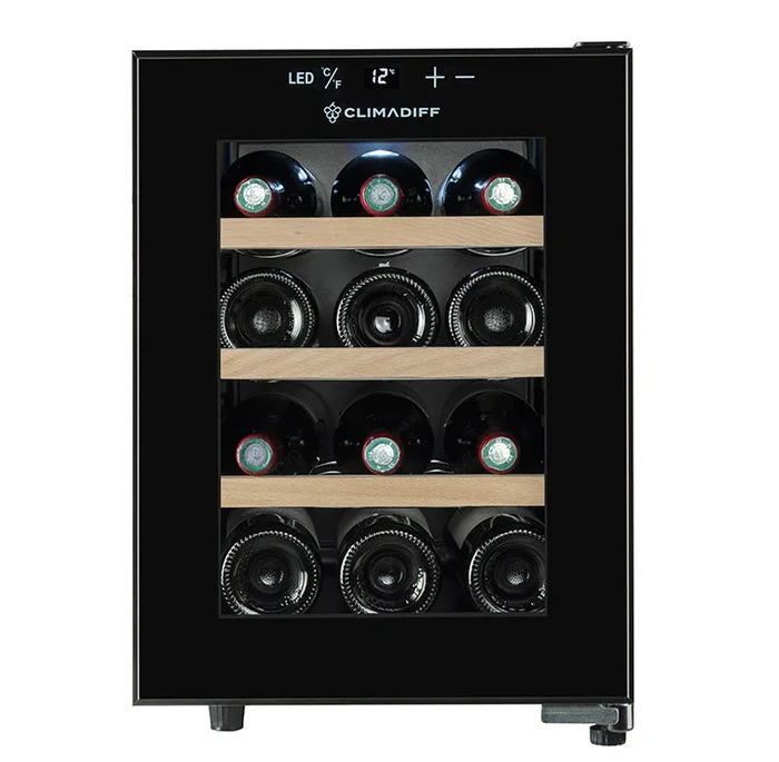 Vinoteca negra 12 botellas Climadiff CUVEE12