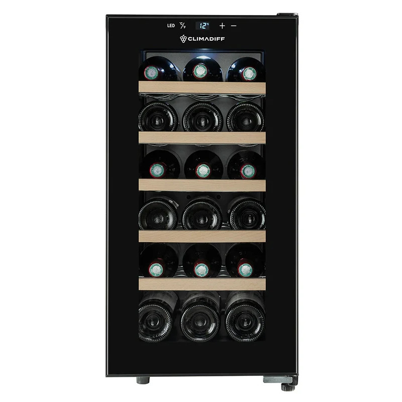 Vinoteca negra de 18 botellas Climadiff CUVEE18