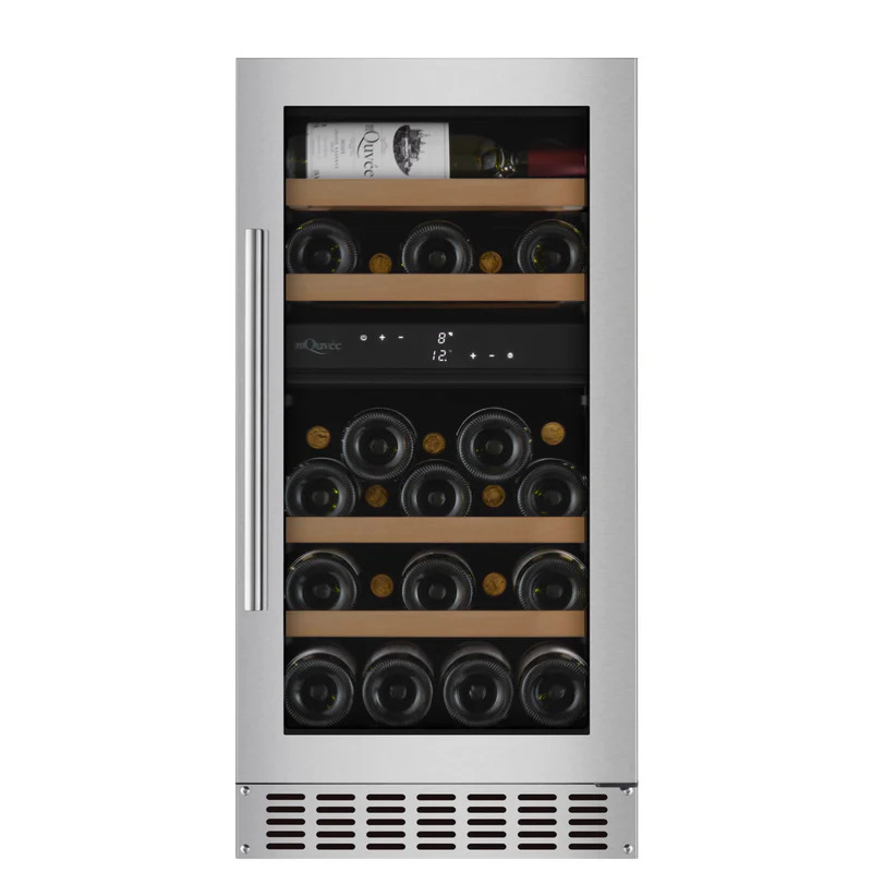 Vinoteca encastrable 28 botellas mQuvée WineCave 700 40D doble zona Stainless