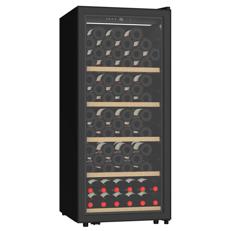 Vinoteca negra 102 botellas Caviss S1102CBEG