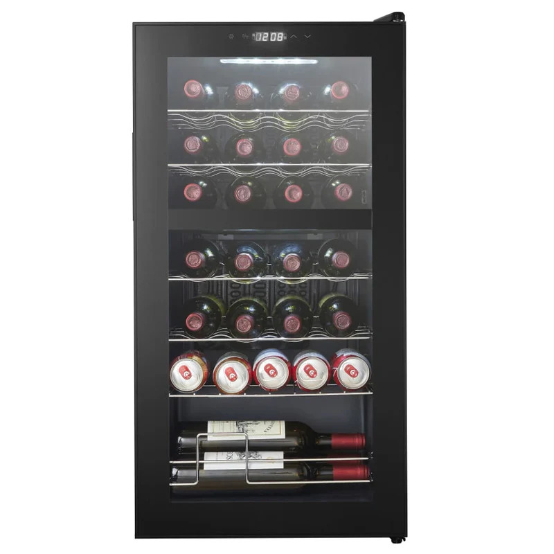 Vinoteca negra 2 zonas 28 botellas Cavin Northern Collection 28 Black