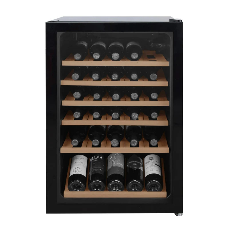 Vinoteca negra 2 zonas 45 botellas Cavin Polar Collection 49 Black