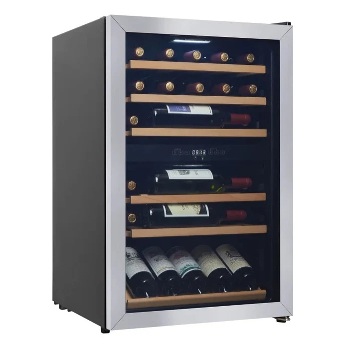 Vinoteca acero inoxidable 2 zonas 37 botellas Cavin Polar Collection 52 Stainless