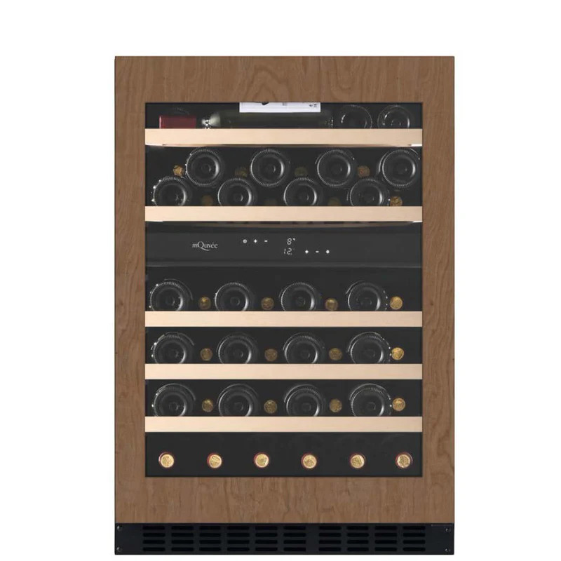 Vinoteca encastrable bajo encimera panelable 53 botellas WineCave Exclusive 780 60D doble zona Panel Ready