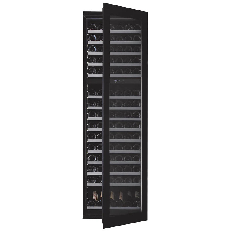 Vinoteca encastrable columna doble zona Vinoteca 112 botellas WineKeeper 112D Fullglass Black Push/Pull