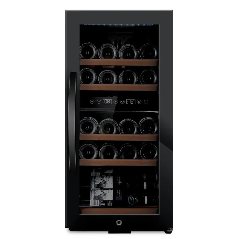 Vinoteca mQuvée WineExpert 38 Fullglass Black 38 Botellas Doble Zona Libre Instalación 