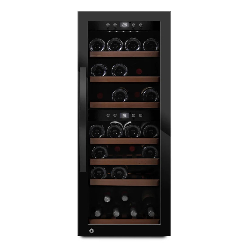 Vinoteca mQuvée WineExpert 24 Fullglass Black | 24 Botellas Doble Zona Libre Instalación