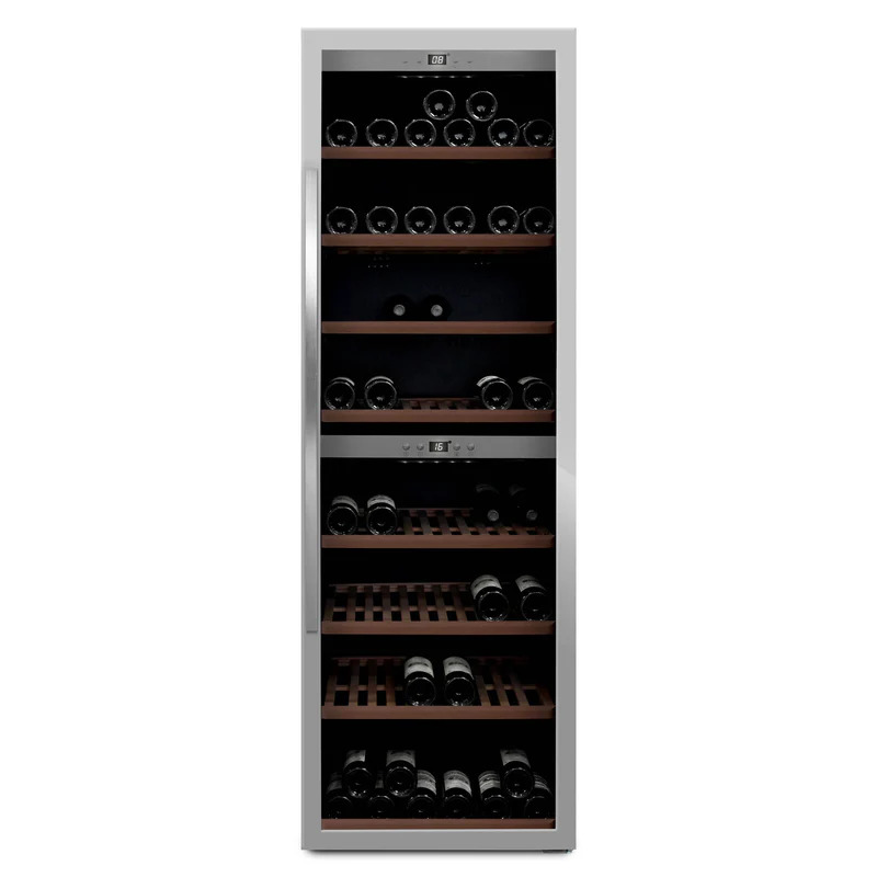 Vinoteca mQuvée WineExpert 180 Stainless 180 Botellas Doble Zona Libre Instalación 