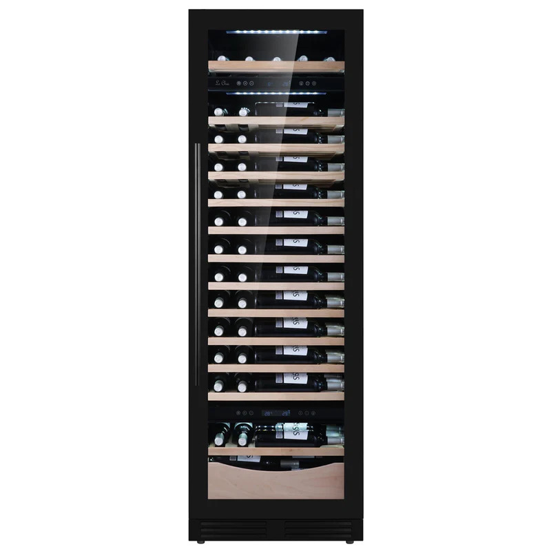Vinoteca negra encastrable suelo 99 botellas 3 zonas Le Chai LTN990S 