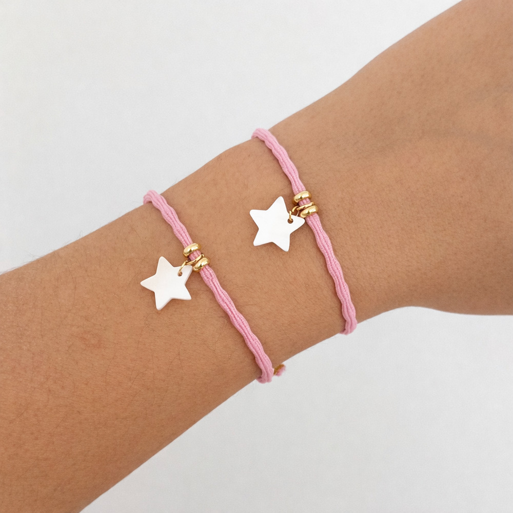 Pulsera Mor Rosa Estrella