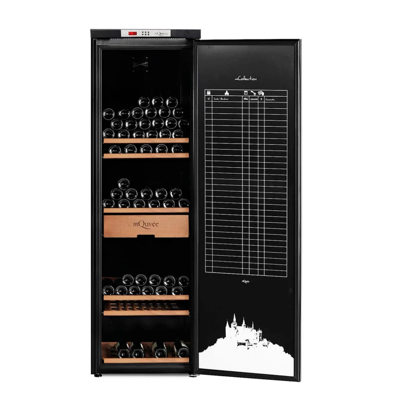 Vinoteca gran capacidad puerta opaca 237 botellas mQuvée WineStore 800 Solid