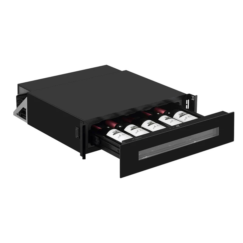 Vinoteca encastrable forma cajón 5 botellas mQuvée WineKeeper Exclusive 5S Fullglass Push-Pull
