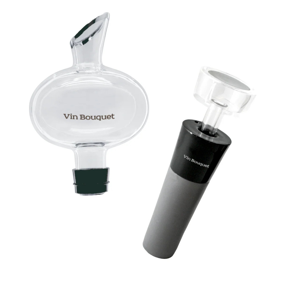 Set Decantador y Tapón de Vacío – Aireador Instantáneo y Conservación del Vino