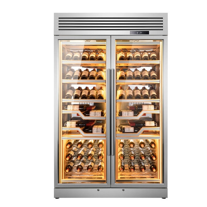 Vinoteca Profesional 2 puertas 2 zonas independientes para 144 botellas  ELYSEE 