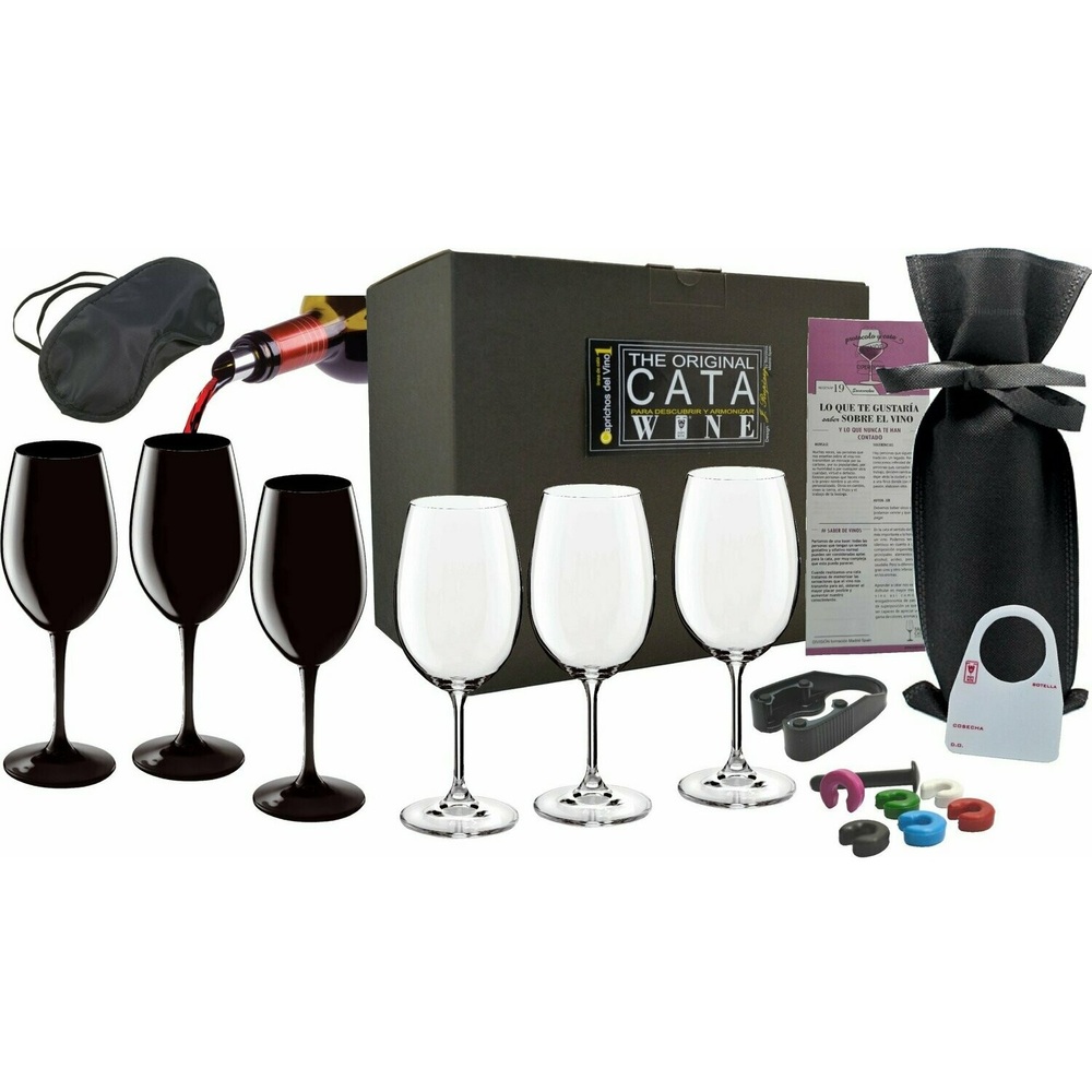 Set 6 Copas Cata Ciega – Kit Completo para Degustación Profesional de Vinos