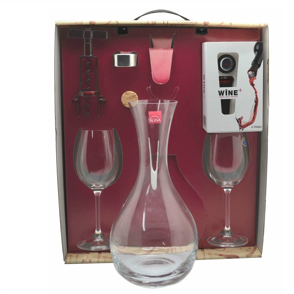 Set de Decantación Wine Preserve – Copas, Decanter y Accesorios para Vino 