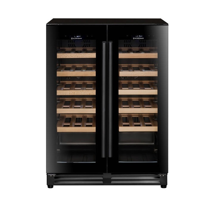 Vinoteca Empotrable CBU40D1B – 40 Botellas, Doble Zona y 2 Puertas